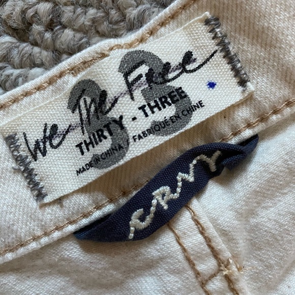 NWOT Free People curvy size 33 distressed raw hem - Picture 4 of 7